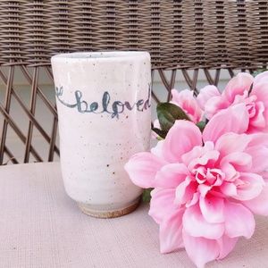 MWelsh Handmade Ceramic Cup "Beloved"